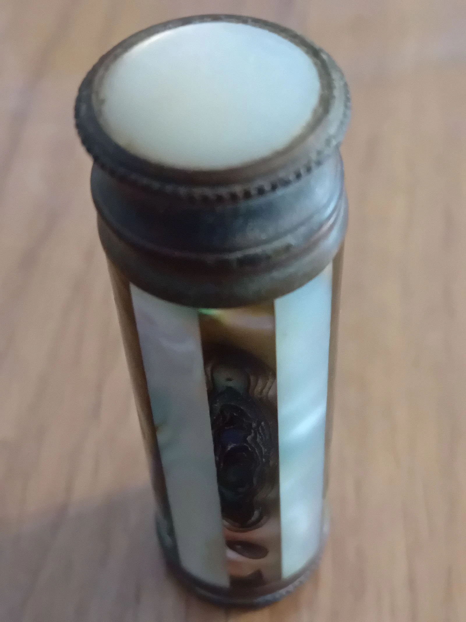 Klein vintage parfumflesje met etui – photo 2